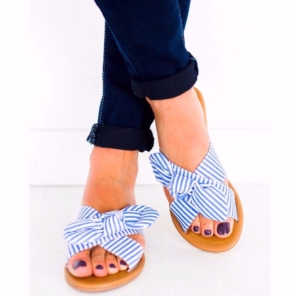JAXXY Slip on Sandals - Blue       - Picture 3 of 5